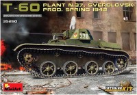 Купить сборная модель MiniArt T-60 Plant N.37 Sverdlovsk Prod. Spring 1942 (1:35): цена от 1539 грн.
