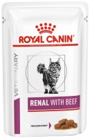 Купить корм для кошек Royal Canin Renal Beef Gravy Pouch 12 pcs  по цене от 648 грн.