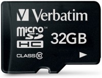 Купить карта памяти Verbatim microSDHC Class 10 (32Gb) по цене от 384 грн.