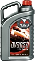 Купить моторное масло Midland Avanza 5W-40 4L  по цене от 1851 грн.