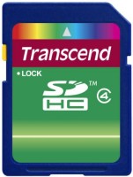 Купить карта памяти Transcend SDHC Class 4 (4Gb) по цене от 181 грн.