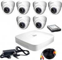 Купить комплект видеонаблюдения Dahua KIT-HDCVI-6D/HDD1000: цена от 17279 грн.