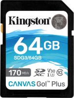 Купити карта пам'яті Kingston SDXC Canvas Go! Plus за ціною від 336 грн.