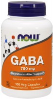 Купить аминокислоты Now GABA 750 mg (100 cap) по цене от 565 грн.
