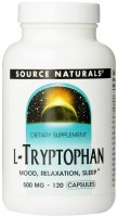 Купить аминокислоты Source Naturals L-Tryptophan 500 mg (60 cap) по цене от 576 грн.