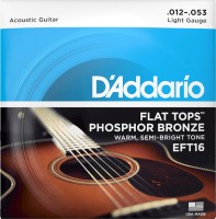 Купить струны DAddario Flat Top Phosphor Bronze 12-53: цена от 852 грн.