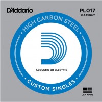 Купить струны DAddario Single Plain Steel 017  по цене от 45 грн.