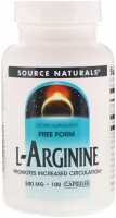 Купить аминокислоты Source Naturals L-Arginine 500 mg (100 cap) по цене от 460 грн.
