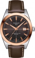 Купить наручний годинник TISSOT Gentleman Powermatic 80 Silicium Solid 18k Gold Bezel T927.407.46.291.00: цена от 71590 грн.