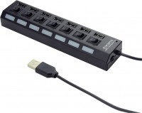 Купить картридер / USB-хаб Cablexpert UHB-U2P7-03: цена от 353 грн.