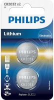Купить аккумулятор / батарейка Philips 2xCR2032: цена от 89 грн.