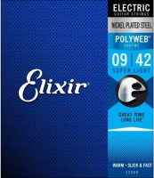 Купить струны Elixir Polyweb Anti Rust Steels Electric Super Light 9-42  по цене от 645 грн.