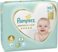 Купить подгузники Pampers Premium Care 4 (/ 34 pcs) по цене от 390 грн.