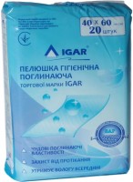 Купить подгузники IGAR Underpads 40x60 (/ 20 pcs) по цене от 156 грн.