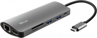 Купить картридер / USB-хаб Trust Dalyx 7-in-1 USB-C Multiport Adapter: цена от 2133 грн.