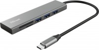 Купить картридер / USB-хаб Trust Halyx Fast USB-C Hub & Card Reader  по цене от 684 грн.