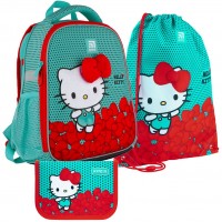 Купить школьный рюкзак (ранец) KITE Hello Kitty SETHK21-555S  по цене от 3217 грн.