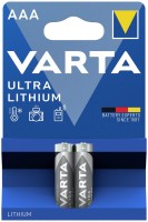 Купить аккумулятор / батарейка Varta Ultra Lithium 2xAAA: цена от 536 грн.