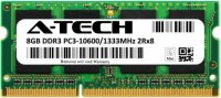Купити оперативна пам'ять A-Tech DDR3 SO-DIMM 1x8Gb (AT8G1D3S1333ND8N15V) за ціною від 450 грн.