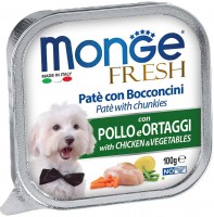 Купить корм для собак Monge Fresh Pate Chicken/Vegetables 100 g: цена от 41 грн.