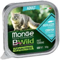 Купить корм для кошек Monge Bwild Grain Free Pate Merluzzo 100 g: цена от 51 грн.