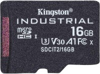 Купить карта памяти Kingston Industrial microSD + SD-adapter (Industrial microSDHC + SD-adapter 16Gb) по цене от 699 грн.