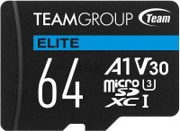 Купить карта памяти Team Group Elite microSDXC A1 V30 UHS I U3 (64Gb) по цене от 153 грн.