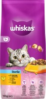 Купить корм для кошек Whiskas Sterilized Chicken 14 kg: цена от 2161 грн.