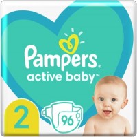 Купить подгузники Pampers Active Baby 2 (/ 96 pcs) по цене от 1200 грн.