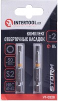 Купить биты / торцевые головки Intertool Storm VT-0228  по цене от 69 грн.