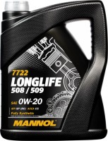 Купить моторное масло Mannol Longlife 508/509 0W-20 5L  по цене от 2386 грн.
