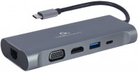Купить картридер / USB-хаб Cablexpert A-CM-COMBO7-01: цена от 1356 грн.