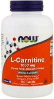 Купить сжигатель жира Now L-Carnitine 1000 mg 100 tab  по цене от 1365 грн.