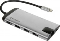 Купить картридер / USB-хаб Verbatim USB-C Multiport Hub with Card Reader: цена от 860 грн.