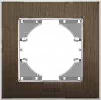 Купить рамка для розетки / вимикача Videx VF-BNFRA1H-CH: цена от 209 грн.