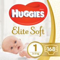 Купить подгузники Huggies Elite Soft 1 (/ 168 pcs) по цене от 1389 грн.