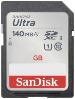 Купить карта памяти SanDisk Ultra SDXC UHS-I 140MB/s Class 10 по цене от 336 грн.