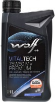 Купить трансмиссионное масло WOLF Vitaltech 75W-80 MV Premium 1L: цена от 380 грн.