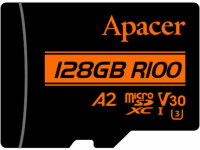 Купить карта памяти Apacer microSDXC UHS-I U3 V30 A2 (128Gb) по цене от 496 грн.