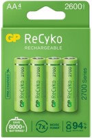 Купить аккумулятор / батарейка GP Recyko 2700 Series 4xAA 2600 mAh: цена от 596 грн.