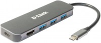 Купить картридер / USB-хаб D-Link DUB-2333/A1A: цена от 1469 грн.