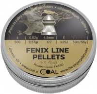 Купить кулі й патрони Coal Fenix Line 4.5 mm 0.62 g 500 pcs: цена от 433 грн.