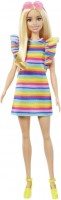 Купить кукла Barbie Doll with Braces And Rainbow Dress HJR96  по цене от 599 грн.