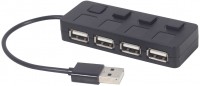 Купить картридер / USB-хаб Gembird UHB-U2P4-05  по цене от 217 грн.