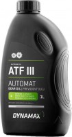 Купить трансмиссионное масло Dynamax Automatic ATF III 1L: цена от 226 грн.