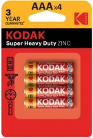 Купить аккумулятор / батарейка Kodak Super Heavy Duty 4xAAA  по цене от 40 грн.