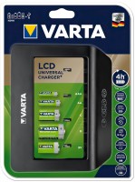Купить зарядка аккумуляторных батареек Varta LCD Universal Charger+: цена от 2031 грн.