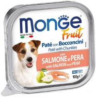 Купить корм для собак Monge Fruit Pate Salmone/Pear 100 g: цена от 46 грн.