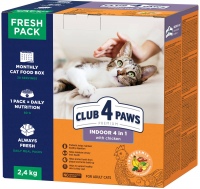 Купить корм для кошек Club 4 Paws Indoor 4 in 1 2.4 kg: цена от 349 грн.