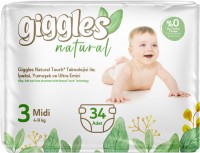 Купить подгузники Giggles Natural 3 (/ 34 pcs) по цене от 199 грн.